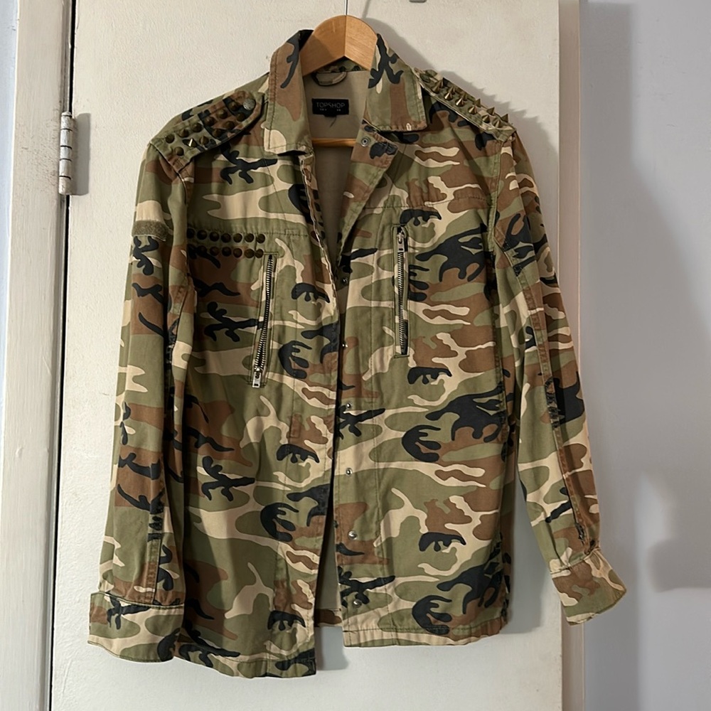 Camouflage canvas jacket